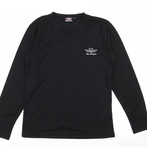 Board Angels Womens Black   Basic T-Shirt Size 12