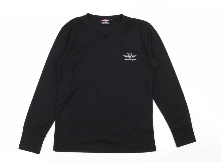 Board Angels Womens Black   Basic T-Shirt Size 12
