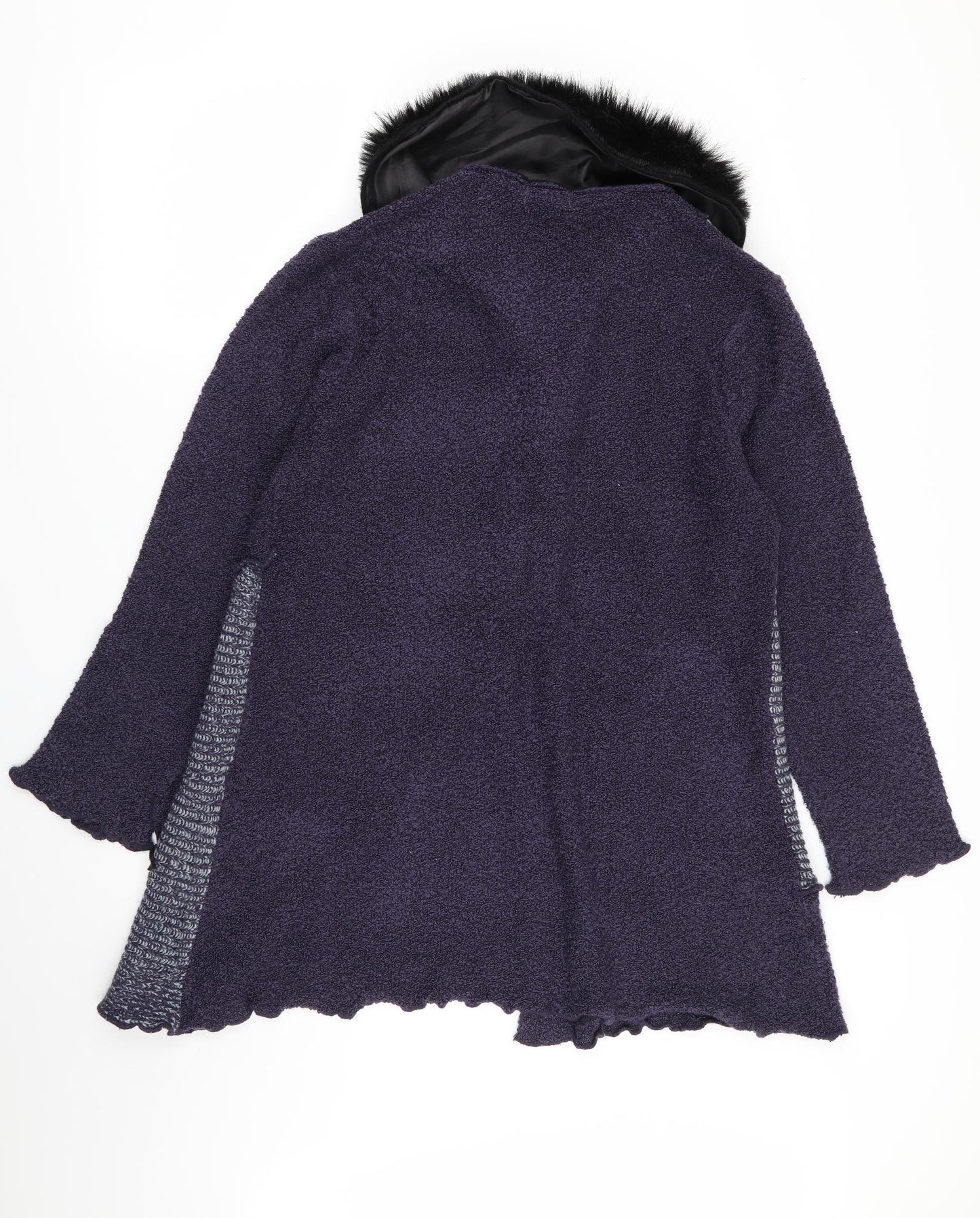 dizie Womens Purple Geometric  Cardigan Jumper Size L