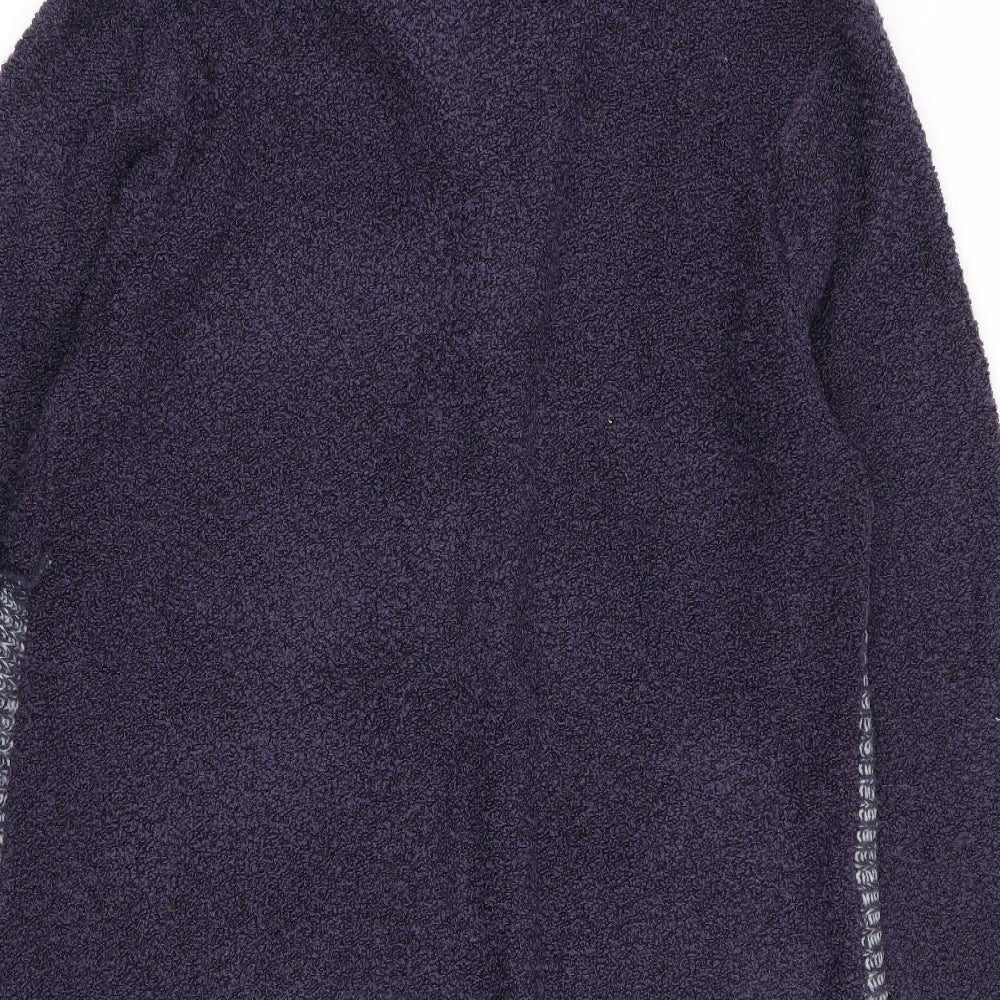 dizie Womens Purple Geometric  Cardigan Jumper Size L