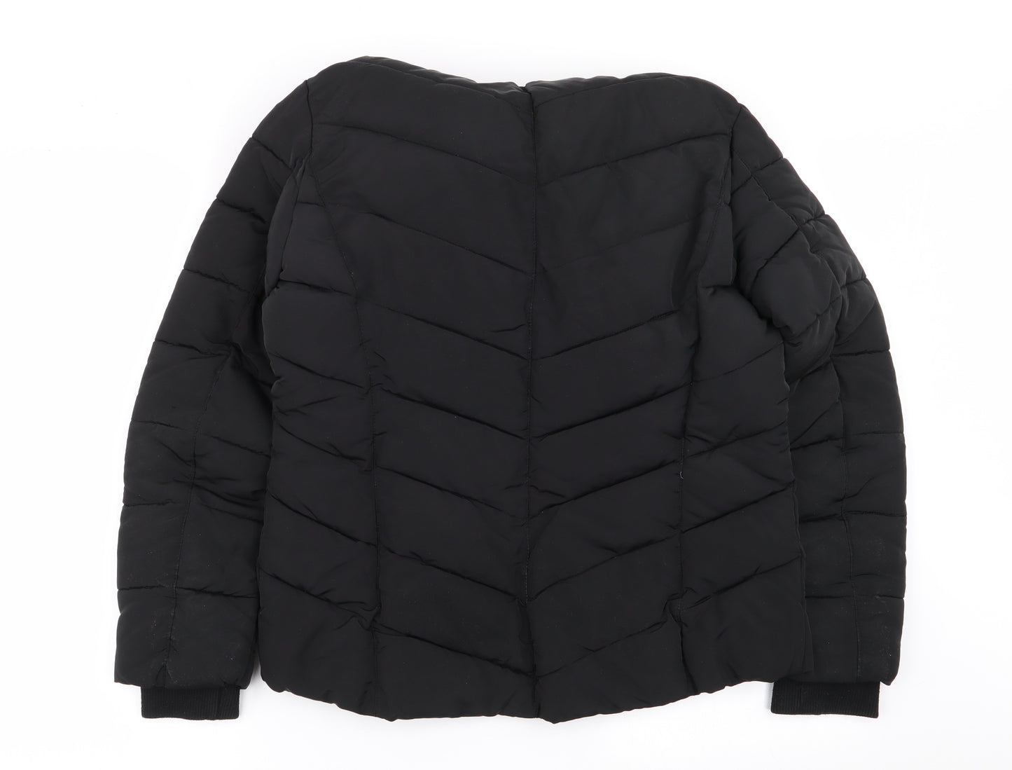 Miss Selfridge Womens Black   Parka Coat Size 10
