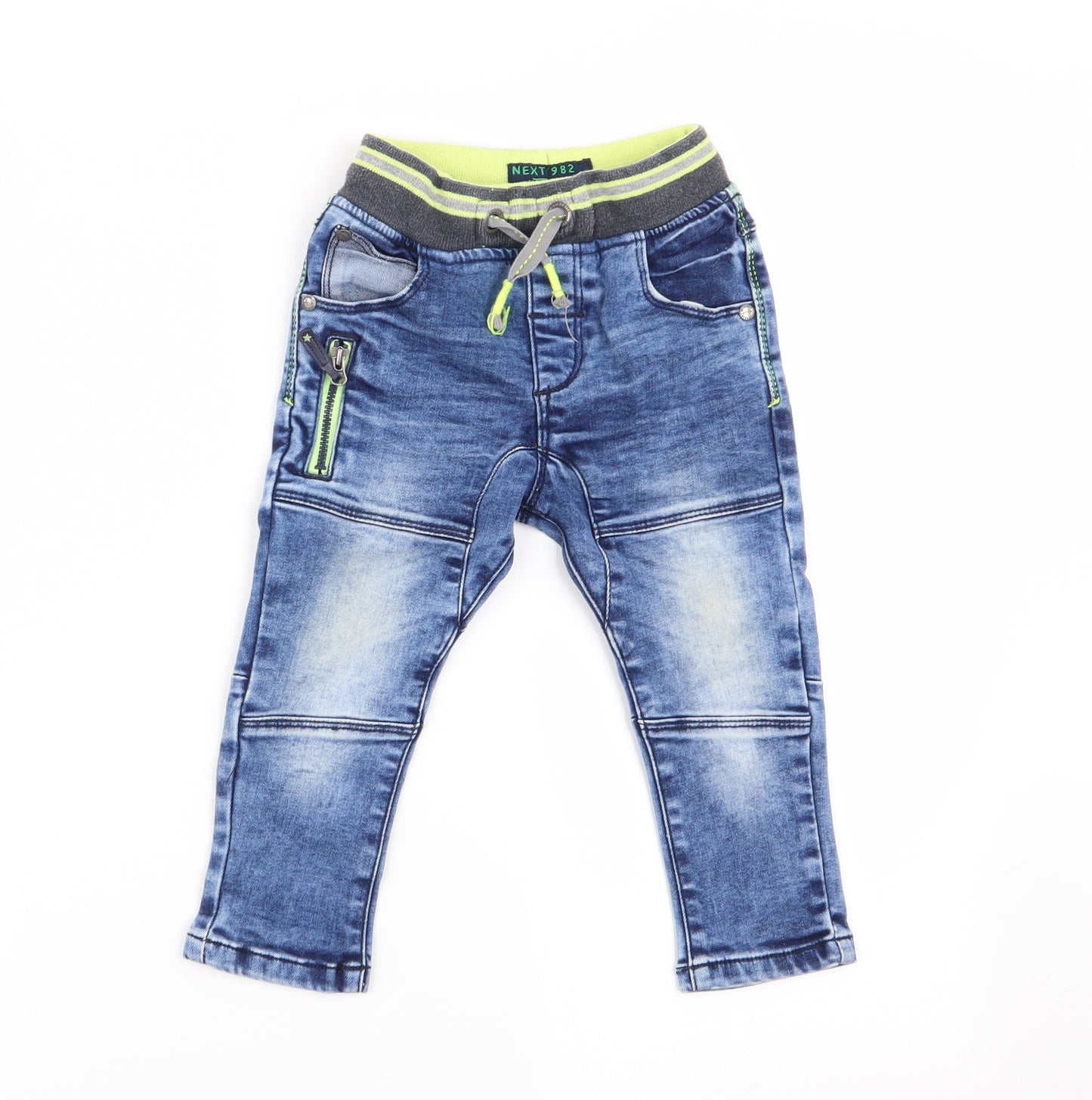 NEXT Boys Blue   Cargo Jeans Size 12-18 Months