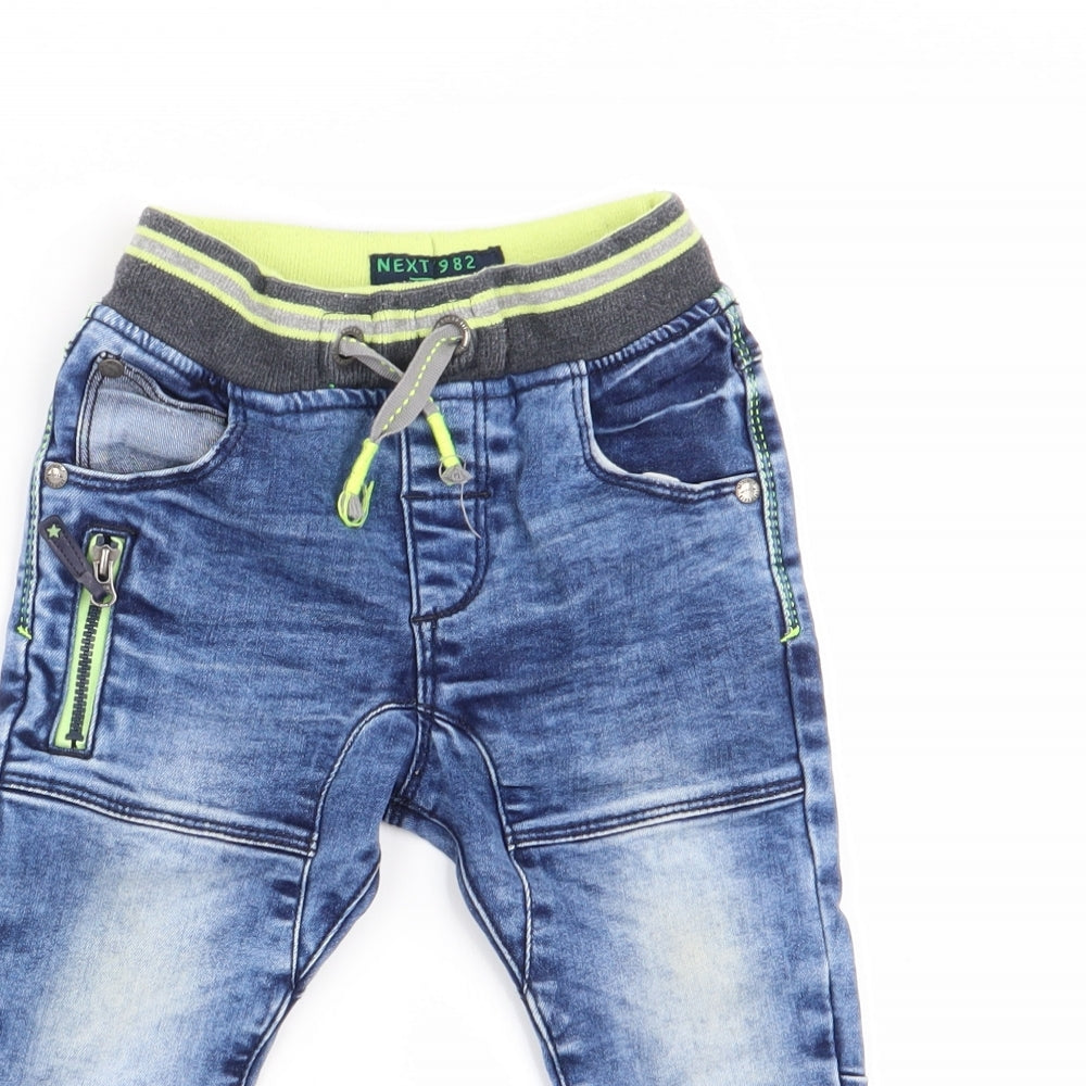 NEXT Boys Blue   Cargo Jeans Size 12-18 Months