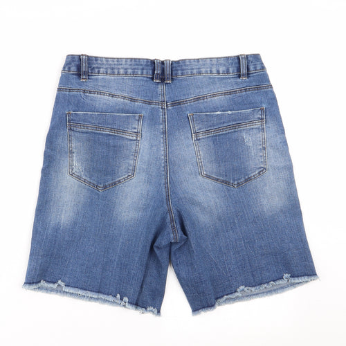 Asda George Womens Blue   Hot Pants Shorts Size 14 - denim shorts