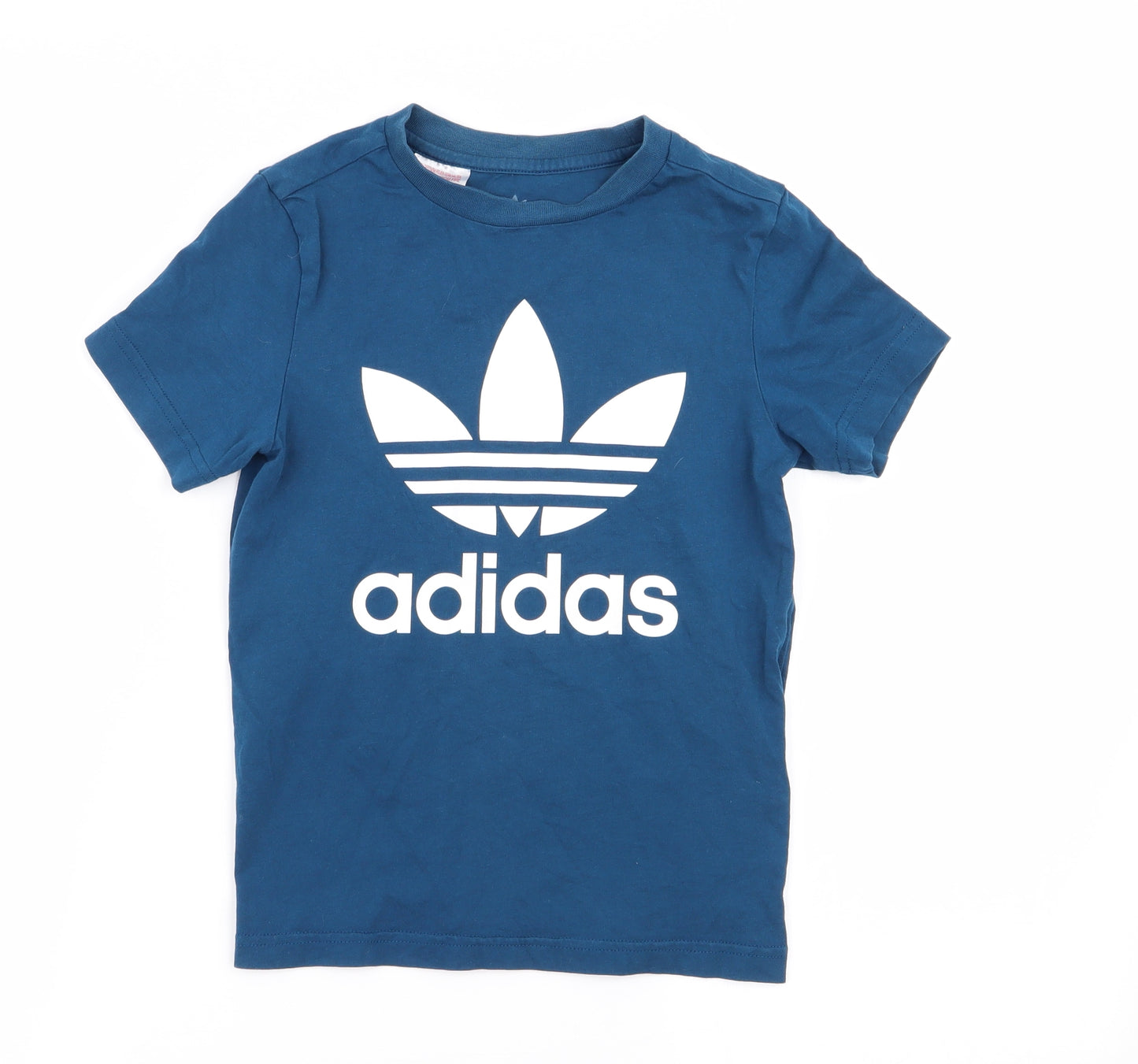 adodas Boys Blue   Basic T-Shirt Size 6-7 Years
