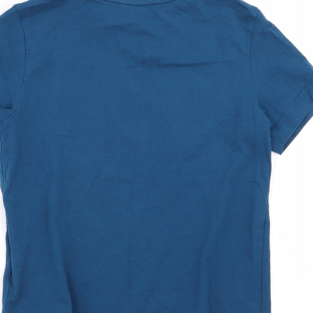 adodas Boys Blue   Basic T-Shirt Size 6-7 Years