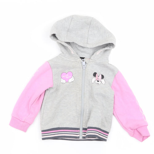 Disney Girls Grey   Full Zip Jumper Size 18-24 Months