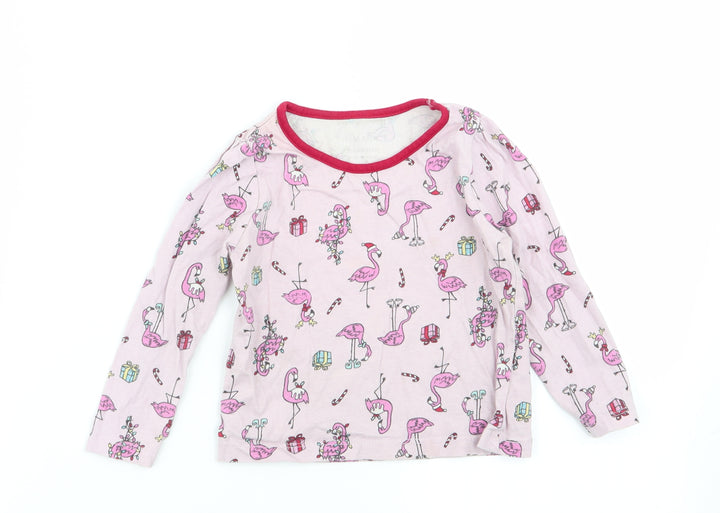 Primark Girls Pink Geometric Babydoll Pyjama Top Size 18-24 Months