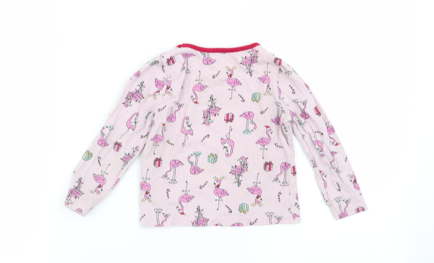 Primark Girls Pink Geometric  Babydoll Pyjama Top Size 18-24 Months