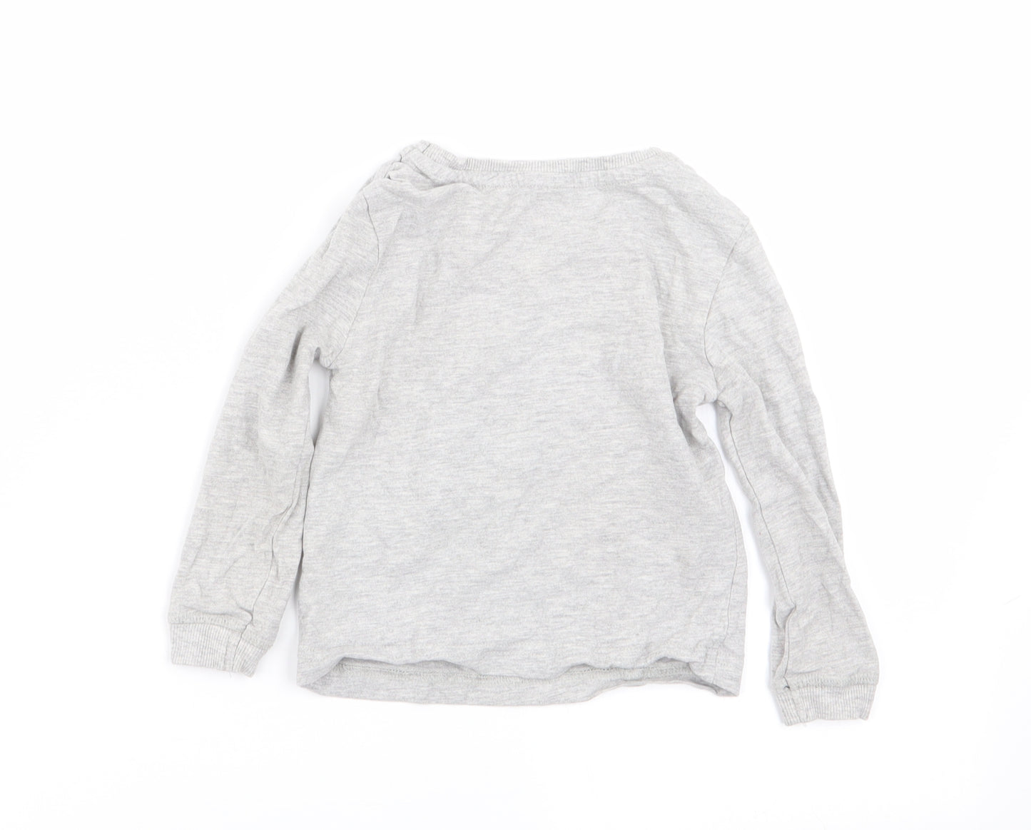 lily and dan Boys Grey Solid   Pyjama Top Size 2-3 Years