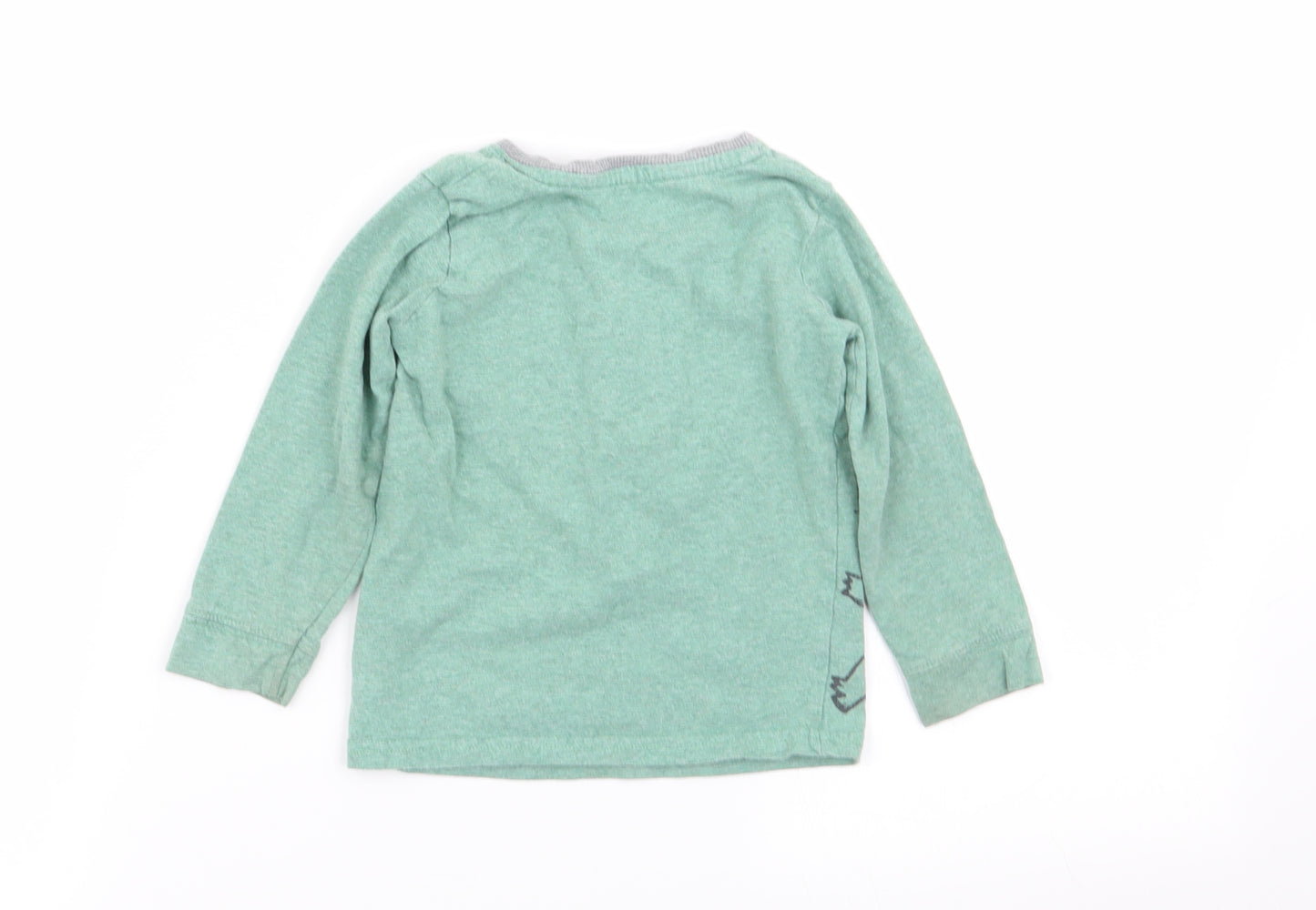 Asda George Boys Green Animal Print  Basic T-Shirt Size 12-18 Months