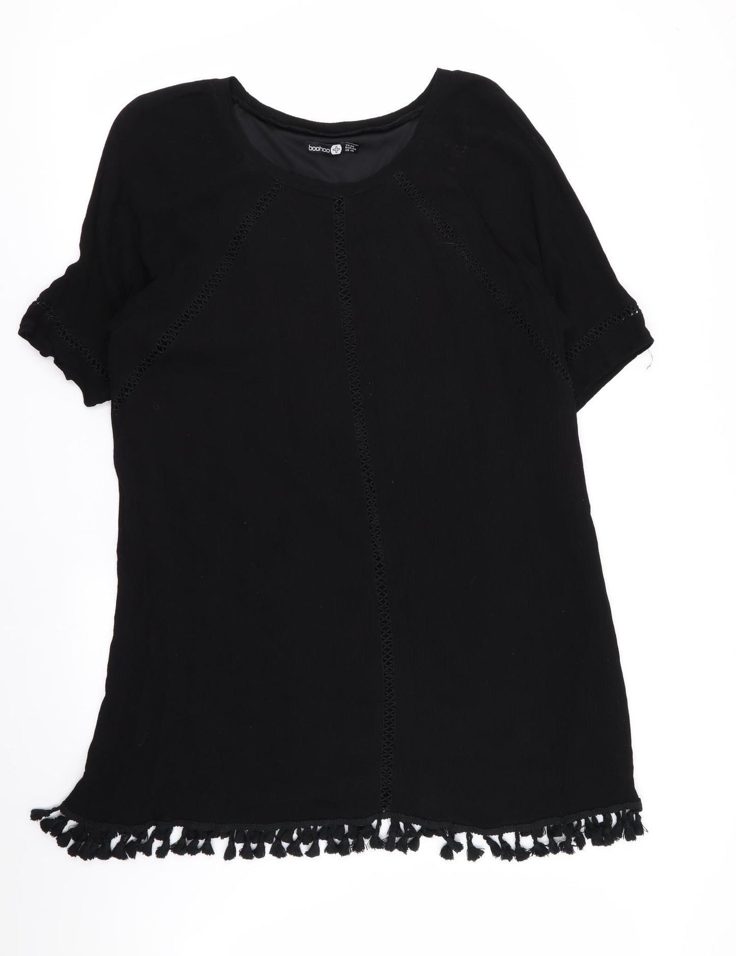 Boohoo Womens Black   Basic T-Shirt Size 20