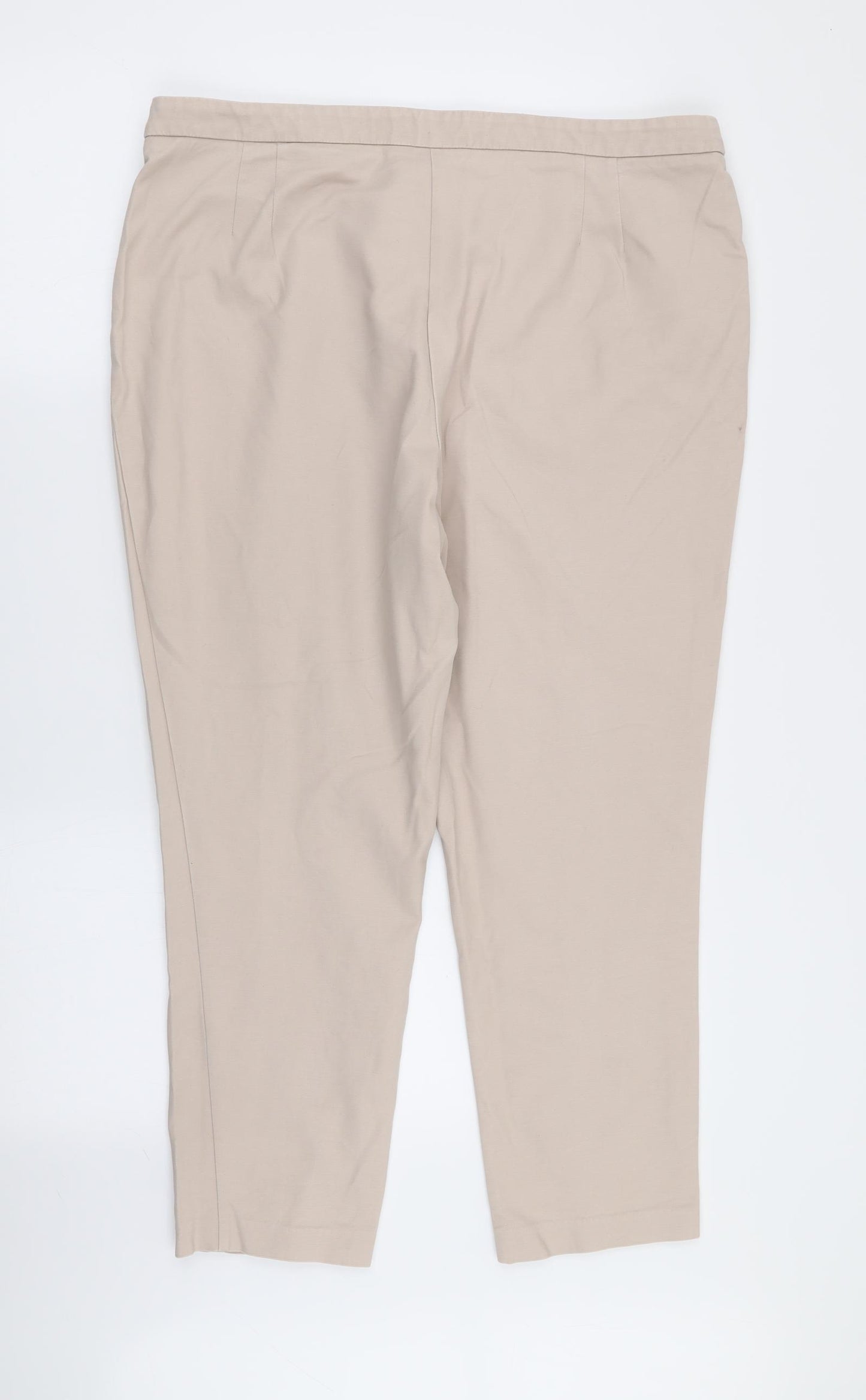 F&F Womens Beige   Trousers  Size 18 L26 in