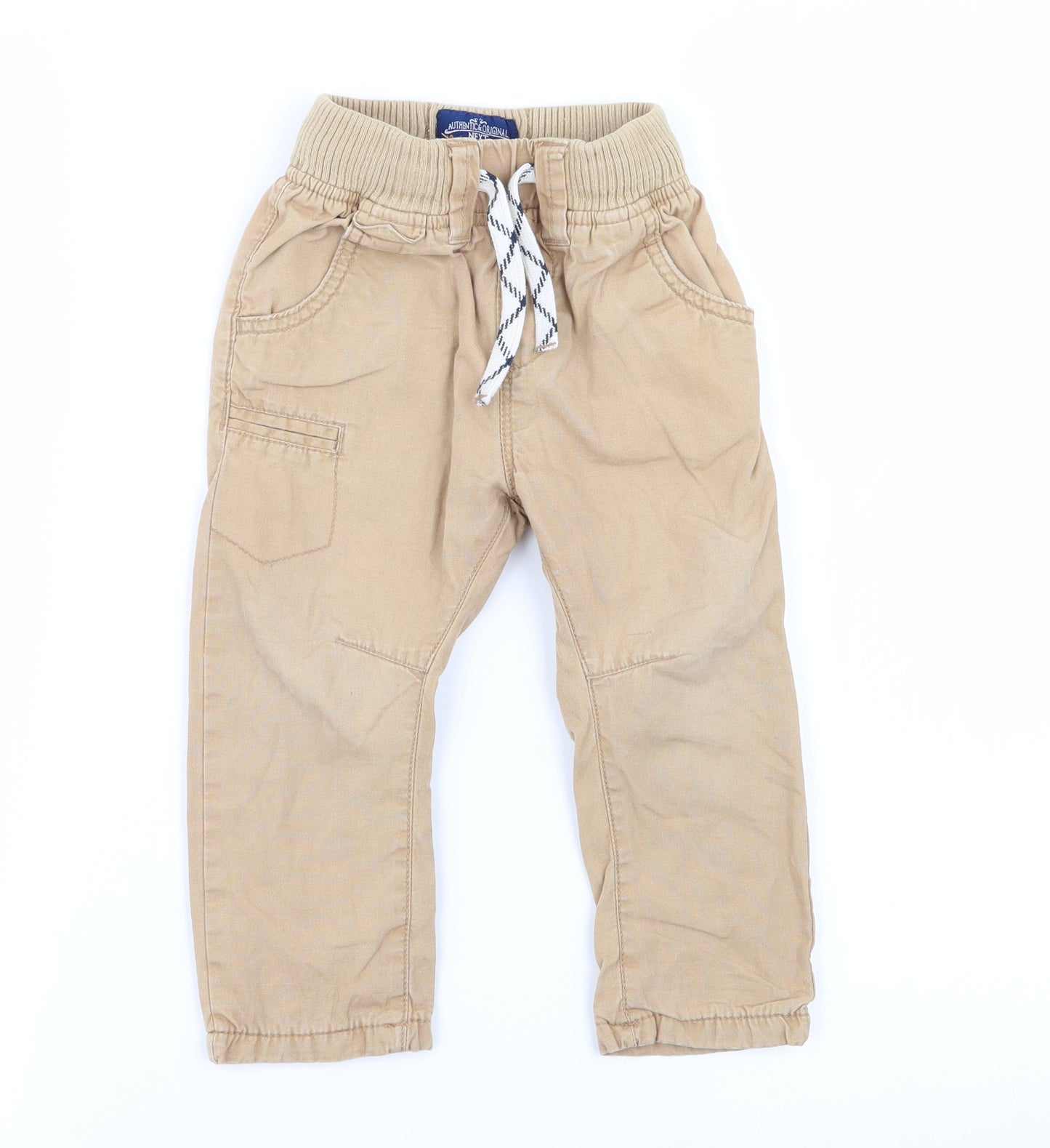 NEXT Boys Beige   Cargo Trousers Size 12-18 Months