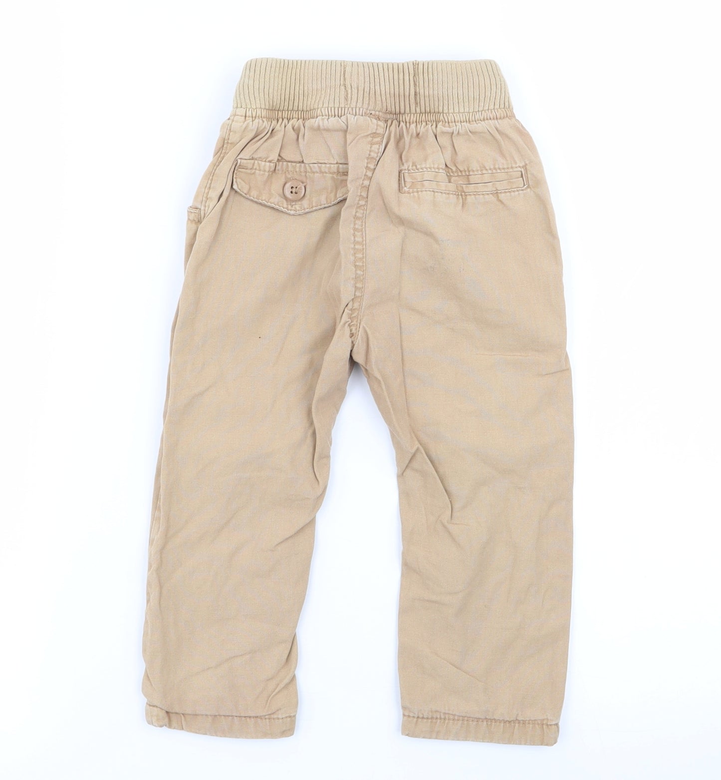 NEXT Boys Beige   Cargo Trousers Size 12-18 Months
