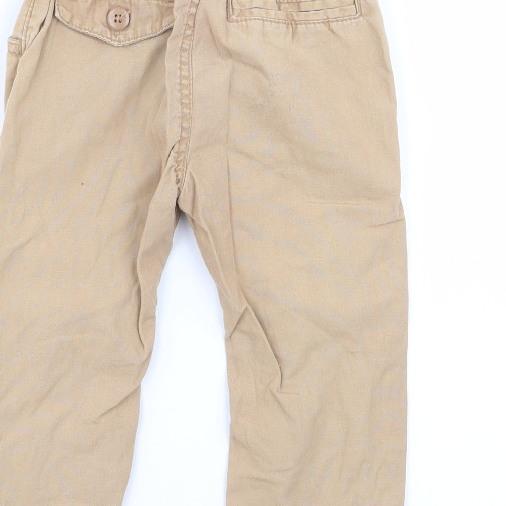 NEXT Boys Beige   Cargo Trousers Size 12-18 Months