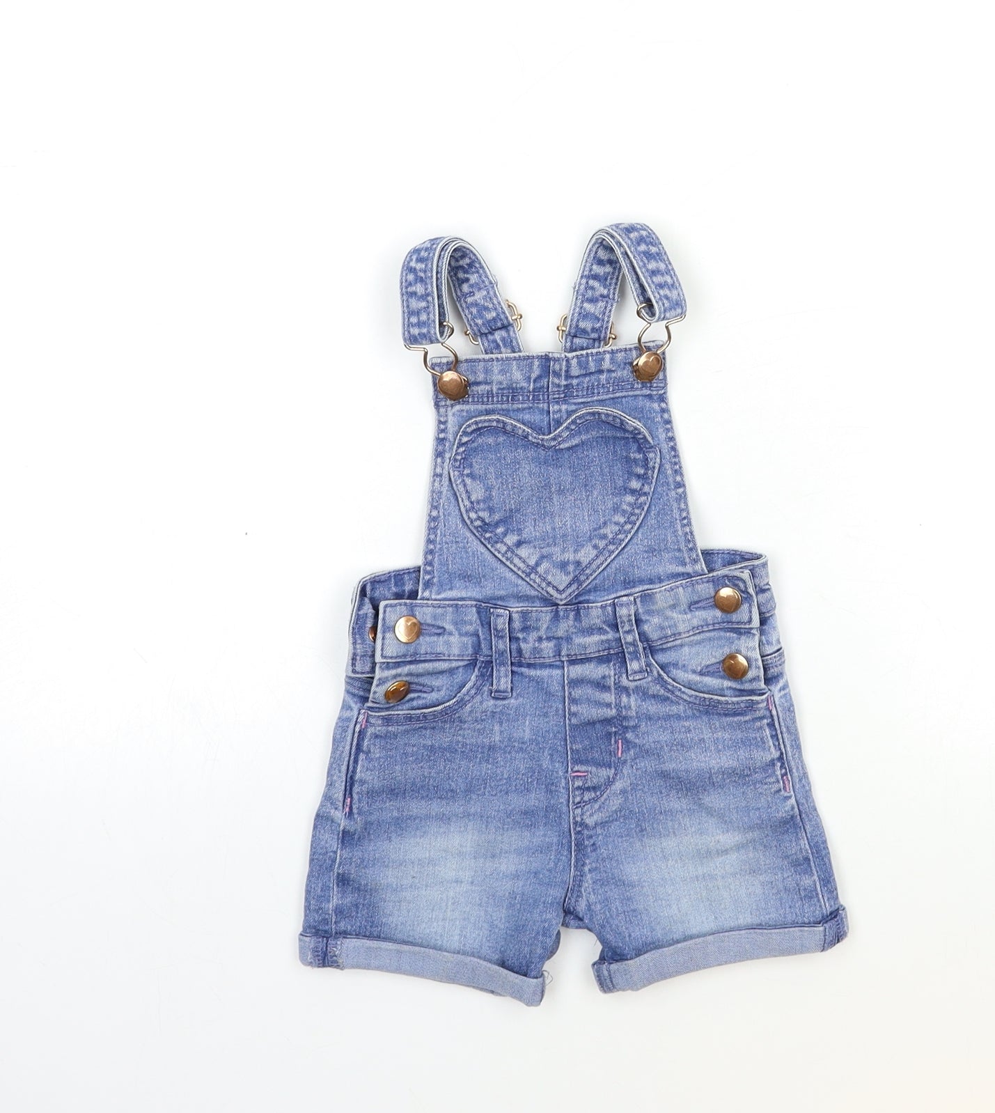 M&Co Baby Blue  Damask Cropped Jeans Size 12-18 Months