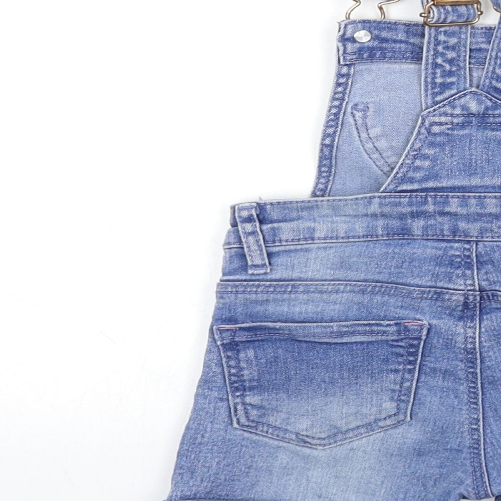 M&Co Baby Blue  Damask Cropped Jeans Size 12-18 Months