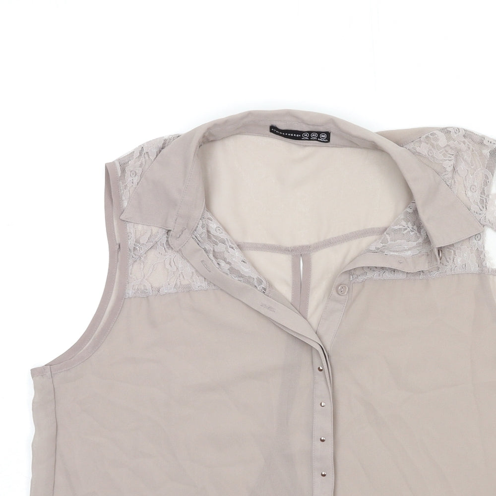Atmosphere Womens Grey   Basic Blouse Size 14
