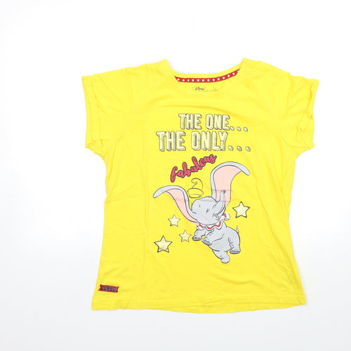 Disney Girls Yellow   Top Pyjama Top Size 12 Years  - DUMBO