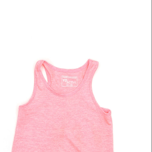 Young Dimension Girls Pink   Basic T-Shirt Size 7-8 Years