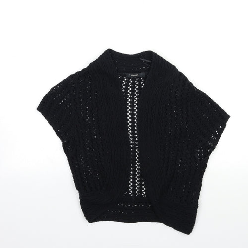 George Womens Black  Knit Cardigan Jumper Size 14
