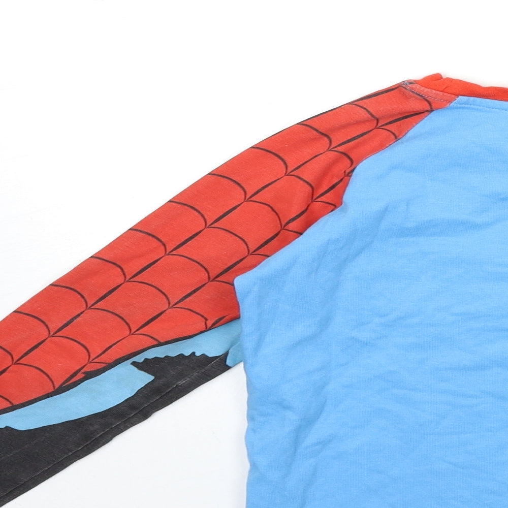 Disney Boys Blue   Basic T-Shirt Size 7-8 Years  - Spider Man
