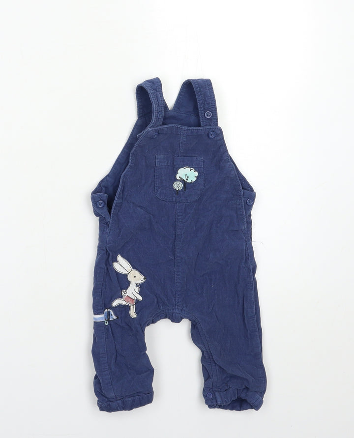 Marks and Spencer Baby Blue  Corduroy Cargo Trousers Size 6-9 Months