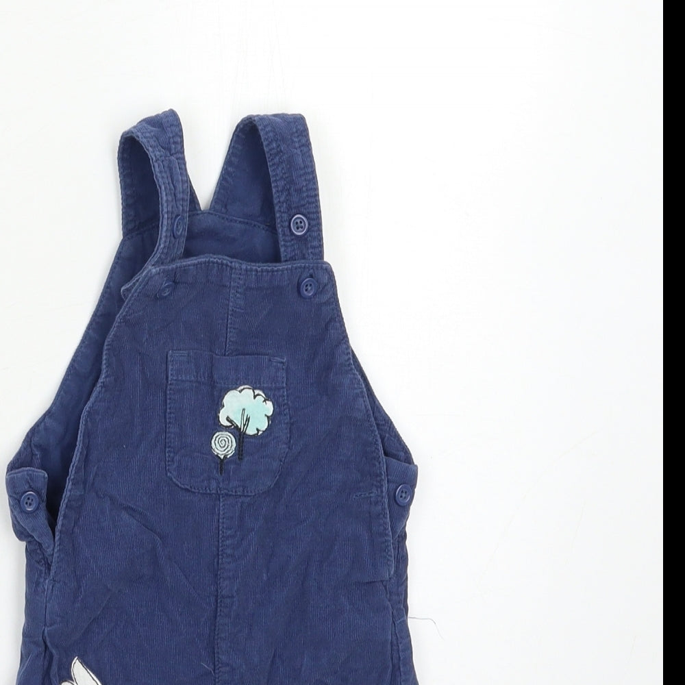 Marks and Spencer Baby Blue  Corduroy Cargo Trousers Size 6-9 Months