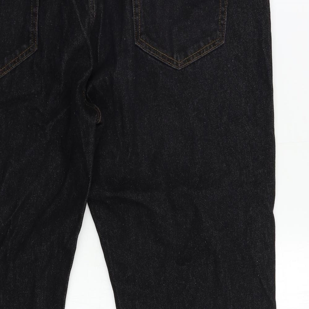 George Mens Black  Denim Straight Jeans Size 44 in L32 in