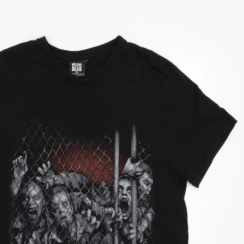 The Walking Dead Mens Black    T-Shirt Size XL