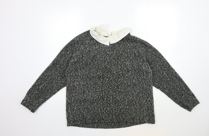 Atmosphere Womens Grey  Knit Pullover Jumper Size 16