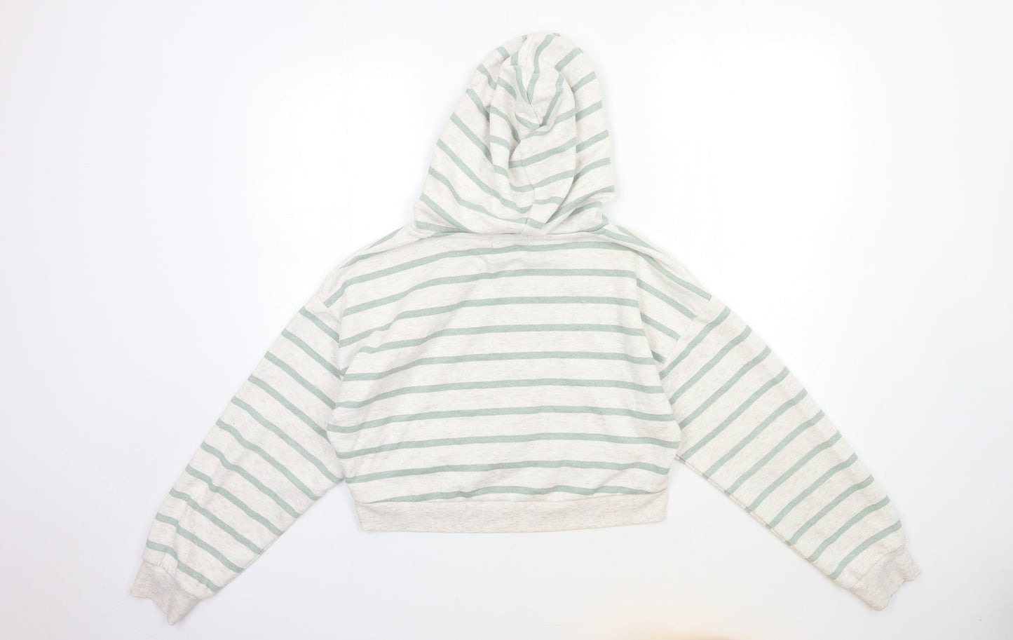 Primark Womens Beige Striped  Pullover Sweatshirt Size 8