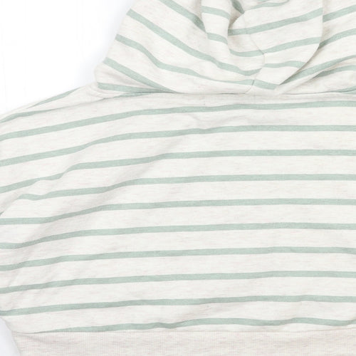 Primark Womens Beige Striped  Pullover Sweatshirt Size 8