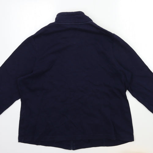 DASH Womens Blue   Full Zip Sweatshirt Size 20
