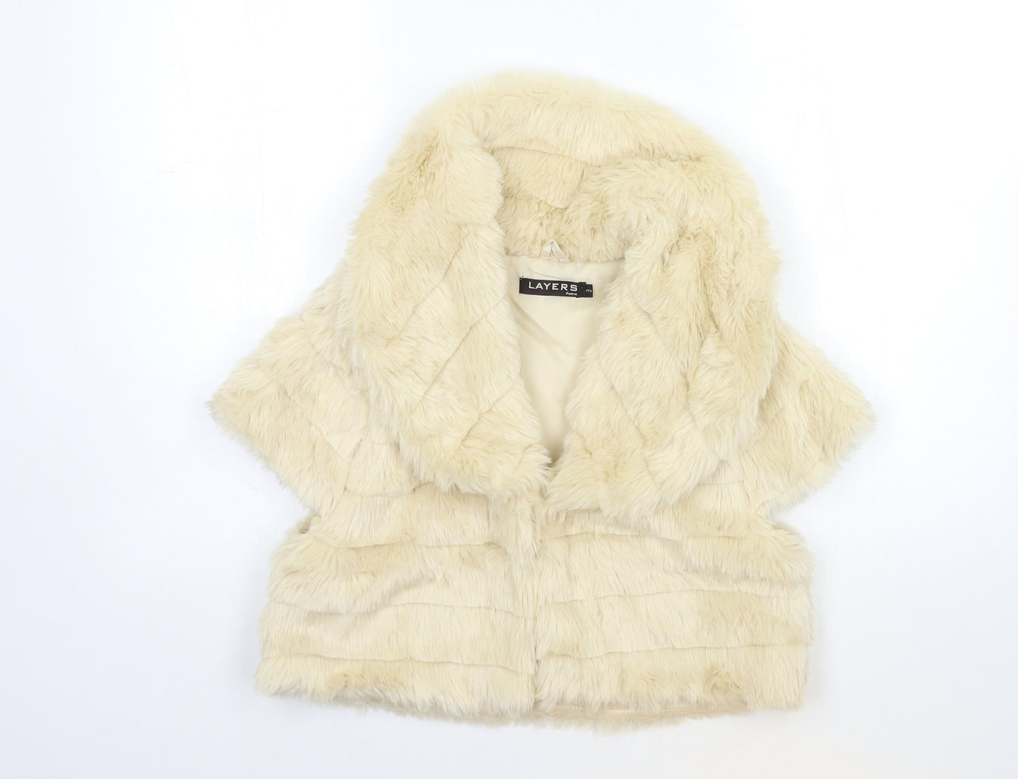 Layers Womens Beige   Jacket Coat Size M