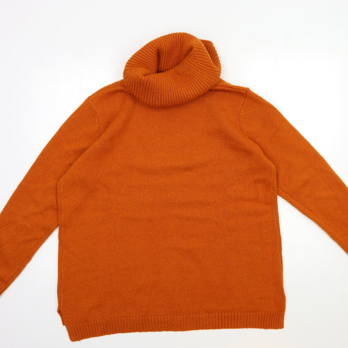 Damart Womens Orange  Knit Pullover Jumper Size 14