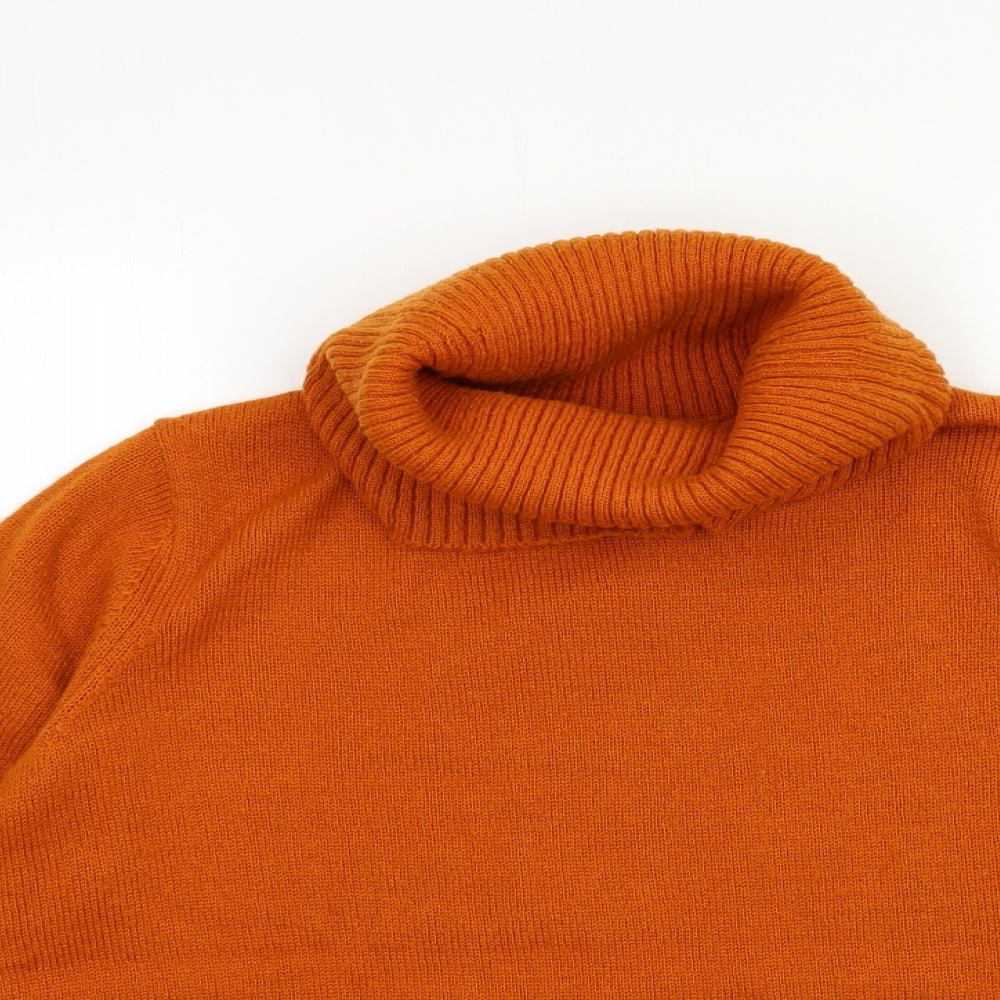 Damart Womens Orange  Knit Pullover Jumper Size 14