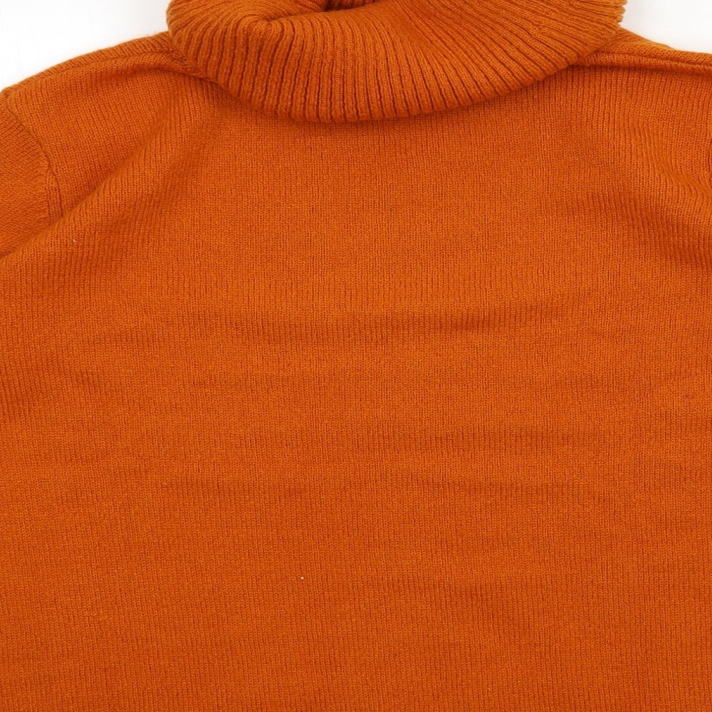Damart Womens Orange  Knit Pullover Jumper Size 14