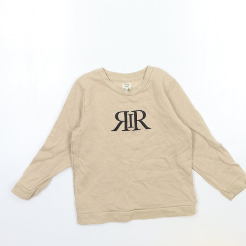 River Island Girls Beige   Pullover Sweatshirt Size 4-5 Years