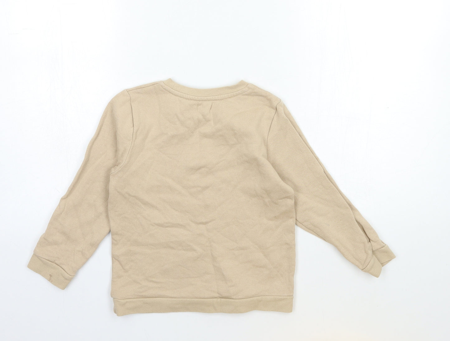 River Island Girls Beige   Pullover Sweatshirt Size 4-5 Years
