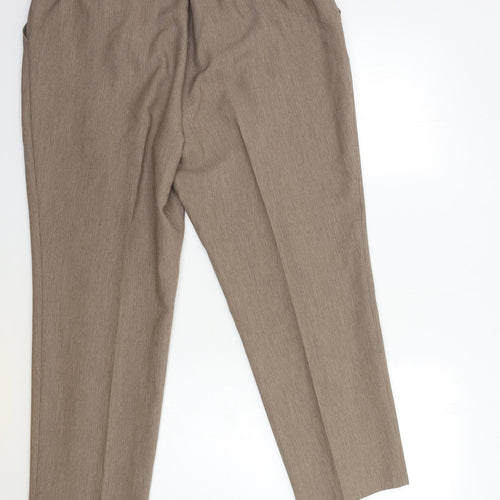 Marks and Spencer Womens Brown   Trousers  Size 18 L28 in