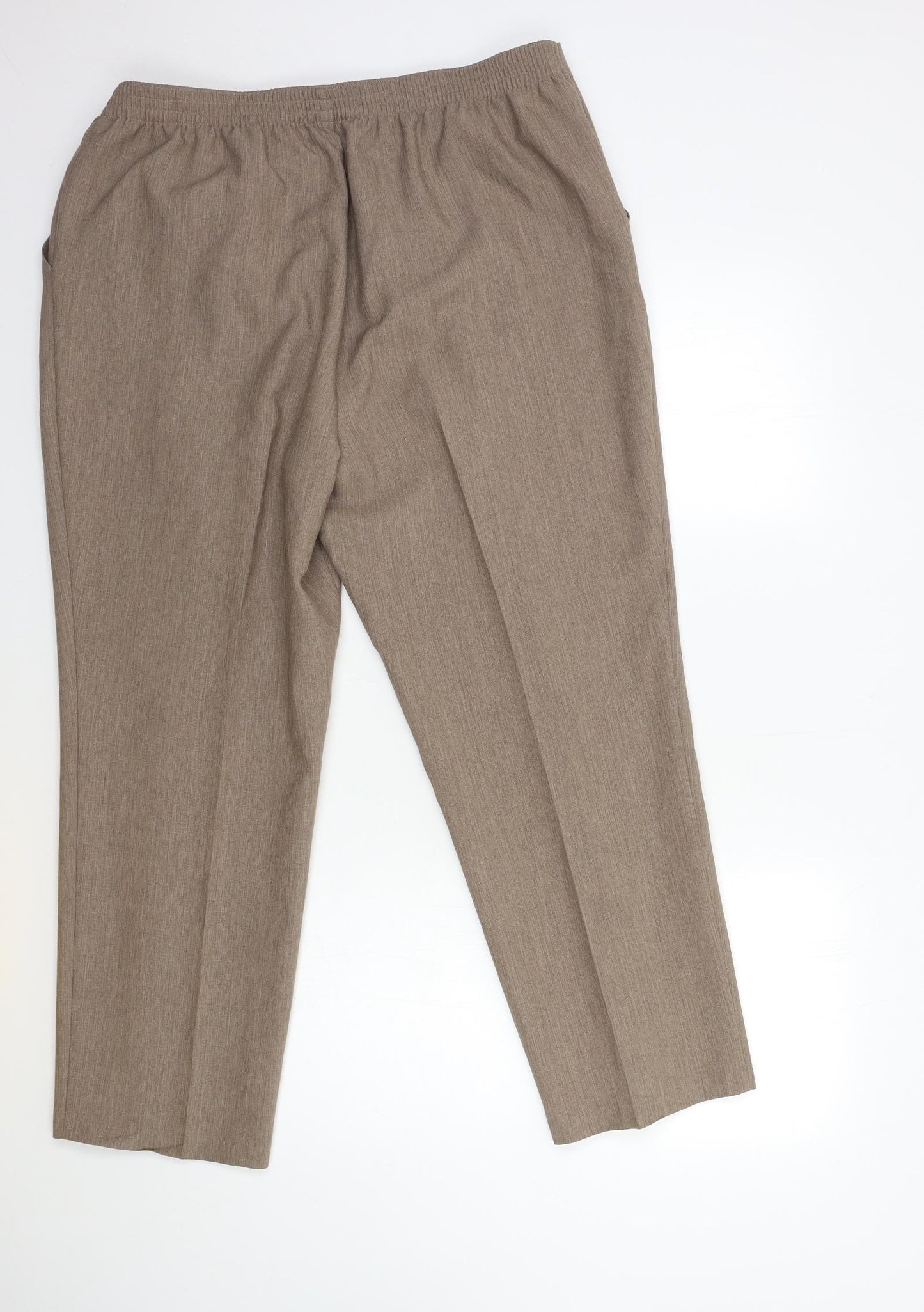 Marks and Spencer Womens Brown   Trousers  Size 18 L28 in