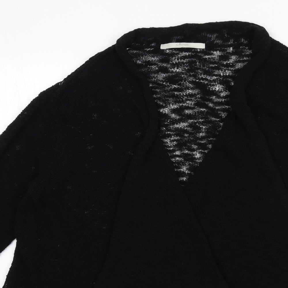 George Womens Black  Knit Cardigan Jumper Size 14