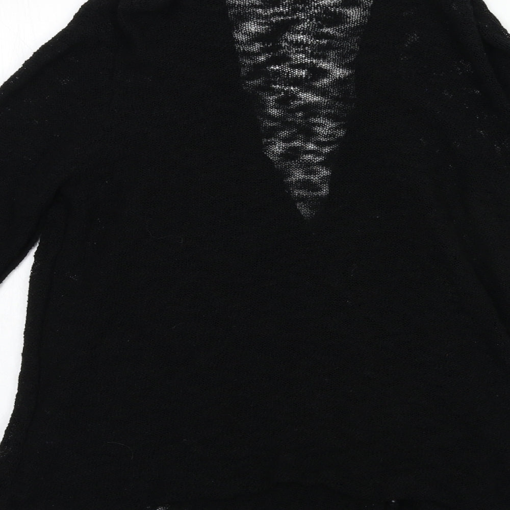 George Womens Black  Knit Cardigan Jumper Size 14