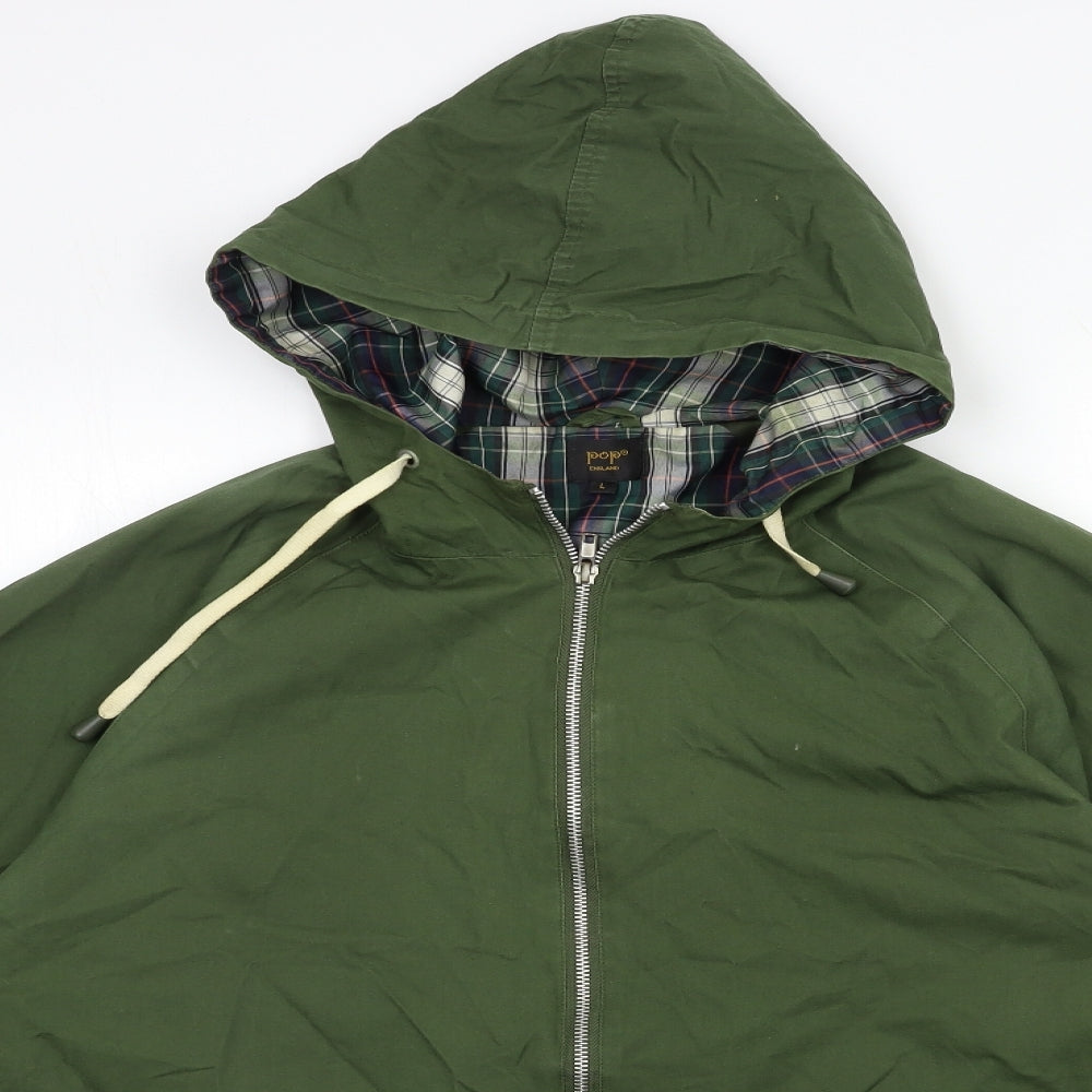 POP Mens Green   Jacket Coat Size L