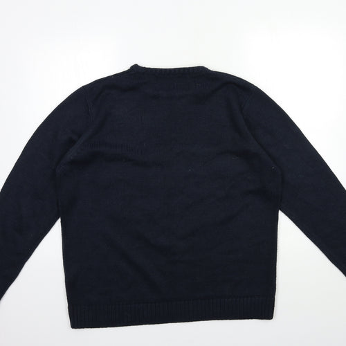 Cedar Wood State Mens Beige  Knit Pullover Jumper Size L  - christmas