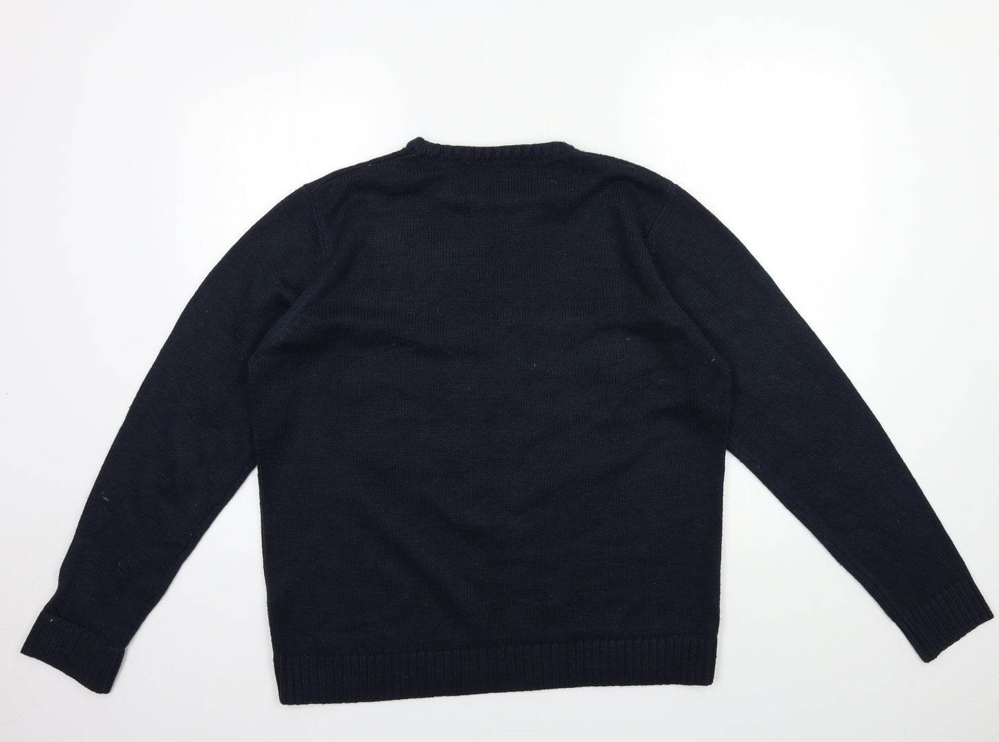 Cedar Wood State Mens Beige  Knit Pullover Jumper Size L  - christmas