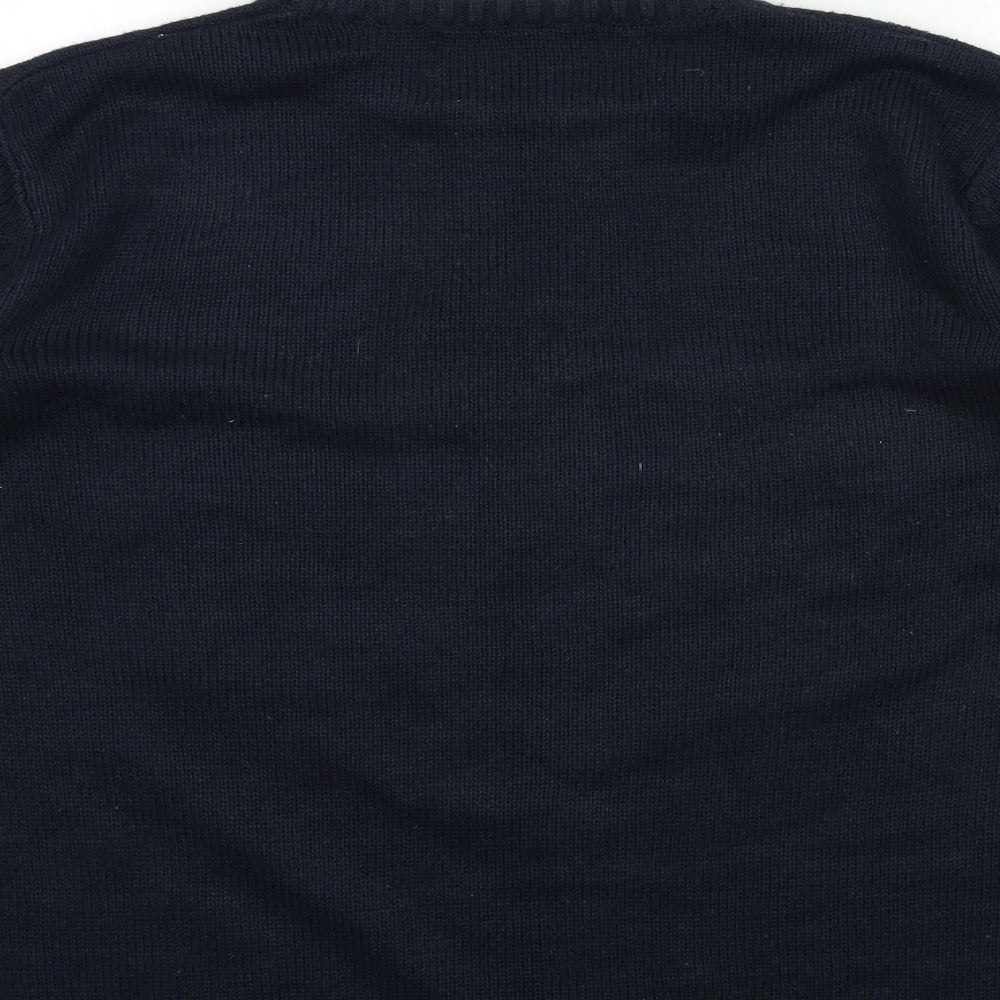 Cedar Wood State Mens Beige  Knit Pullover Jumper Size L  - christmas