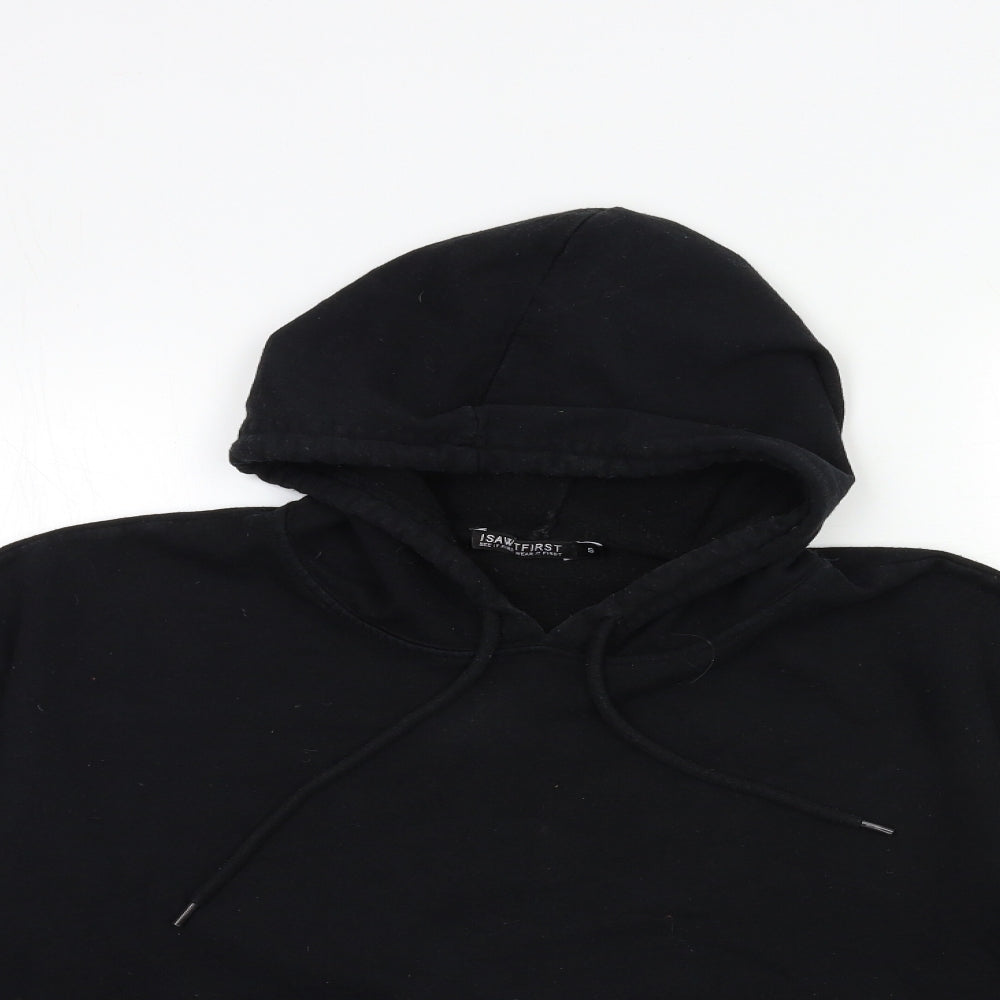 I SAW IT FIRST Womens Black   Pullover Hoodie Size S